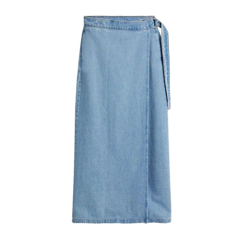 Levis Womens/Ladies Column Denim Wrap Skirt / Blue